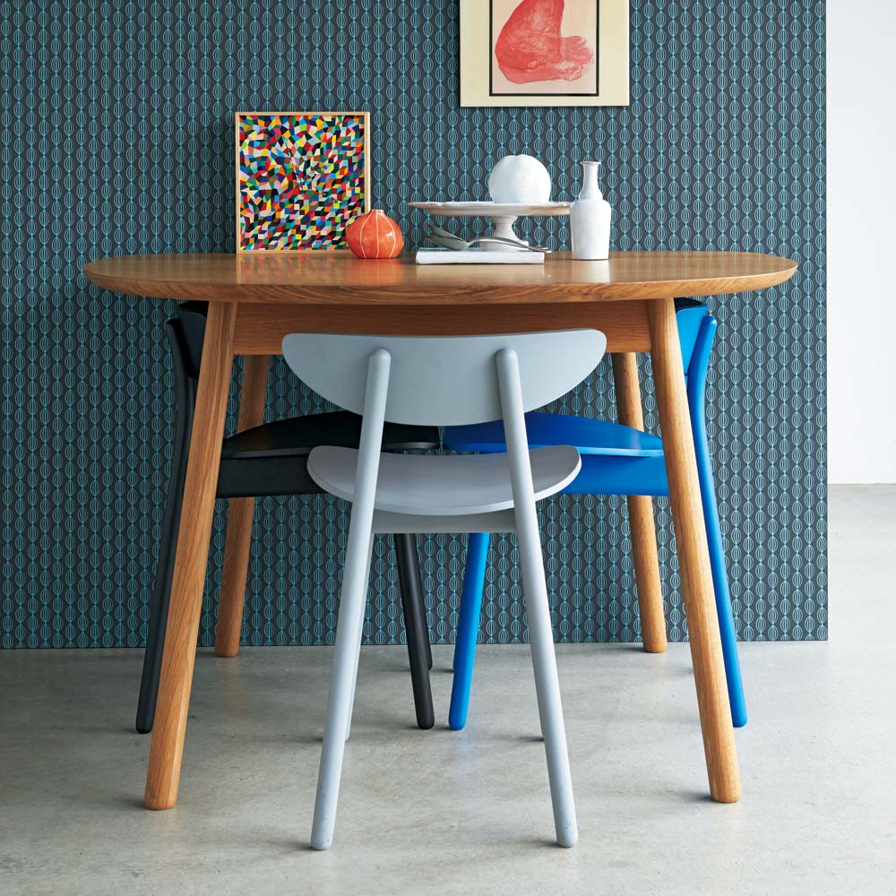 cobrina/コブリナ オーク天然木 ダイニングテーブル 幅111cm 奥行100cm