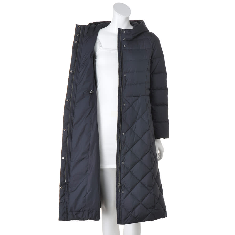 フェイクファー付 キルティング ロングダウンコート 通販 - ディノス