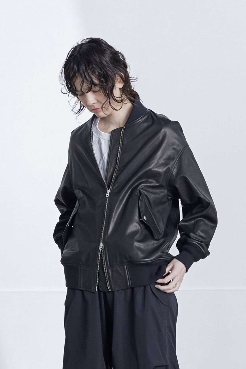 sisii(シシ)｜【受注生産】【UNISEX】MA-1ジャケット/ブラック の通販