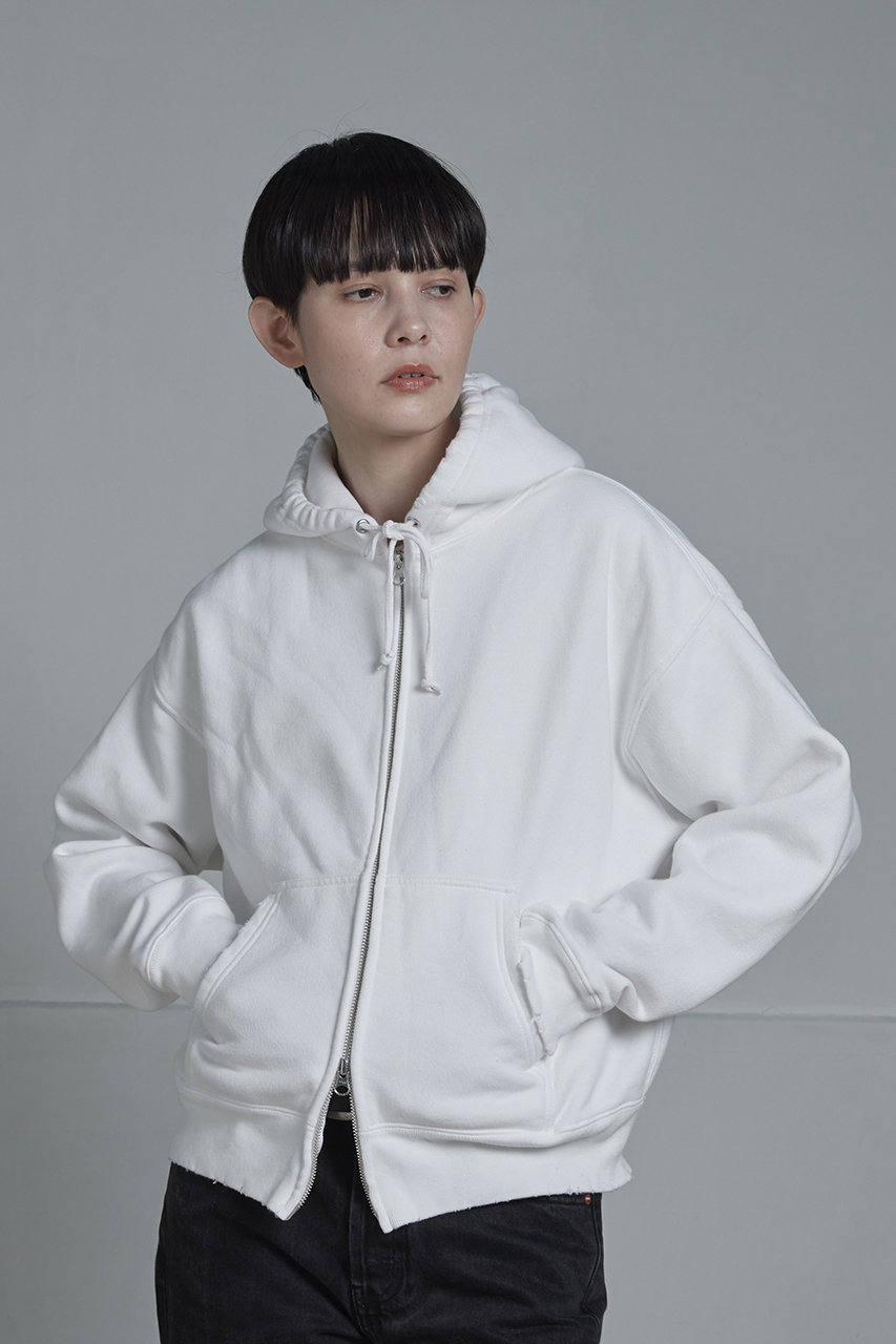 sisii(シシ)｜ダブル ジップ フーディー/ホワイト の通販｜ELLESHOP