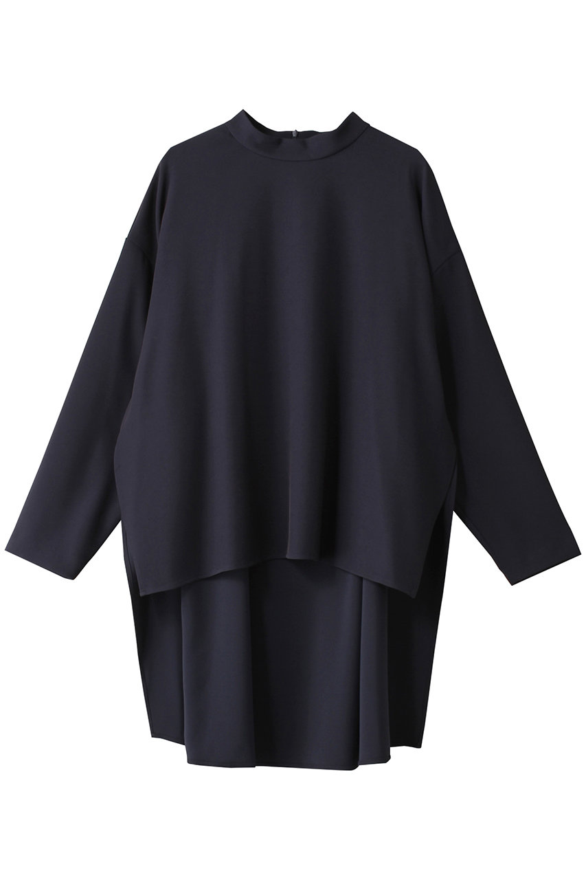 LE PHIL(ル フィル)｜2WAYツイルブラウス/ネイビー の通販｜ELLESHOP