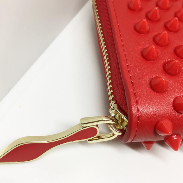 新品 即納 最安値】スタッズ 長財布 トゲトゲ 【レッド】の通販 by
