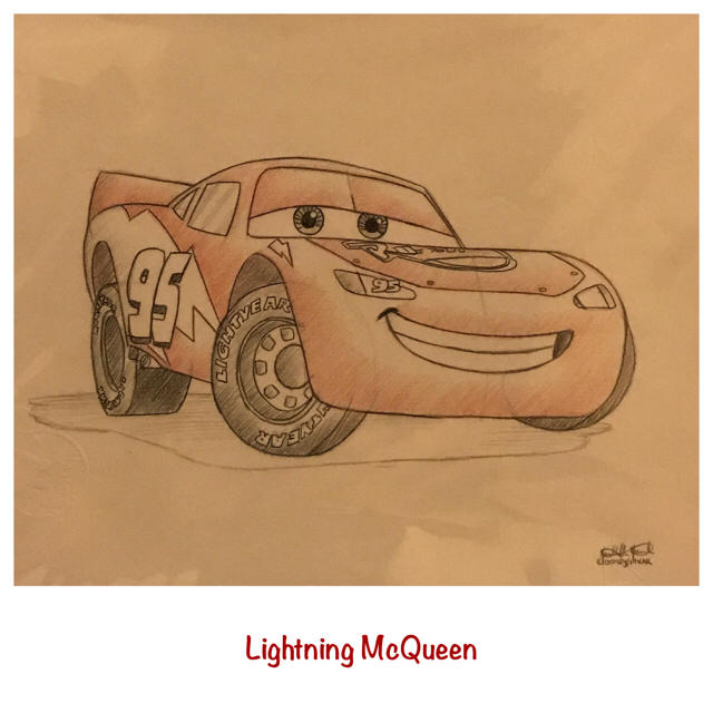 Disney - カーズ Art Of Disney 世界に一枚 スケッチ マックイーン
