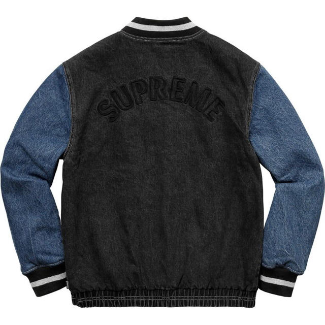 Supreme - 送料込希少S SUPREME Denim Varsity Jacketの通販 by