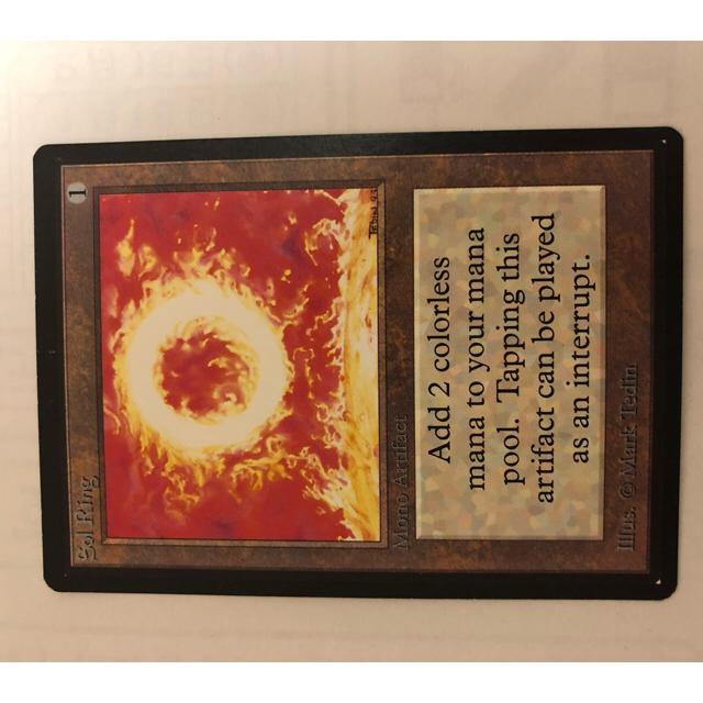 取り置き中 MTG 太陽の指輪/sol ring ベータ βの通販 by むっく's shop