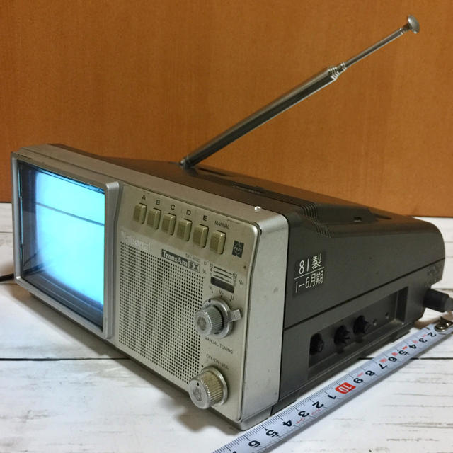 ナショナル 白黒テレビ TR-4030 ポータブル 昭和レトロ 松下電器産業の