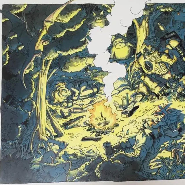 美品 】1995年 鳥山明の世界展 超貴重品 本物 クロノトリガー 複製原画