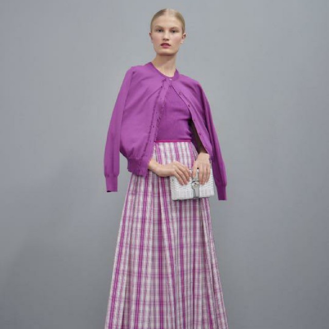 Drawer - Drawer コットンシルクチェックスカートの通販 by ルーシー's