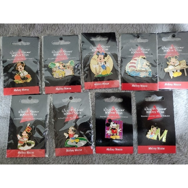 DisneyStore ウォルトディズニー生誕100周年 ピンバッジ まとめ売り