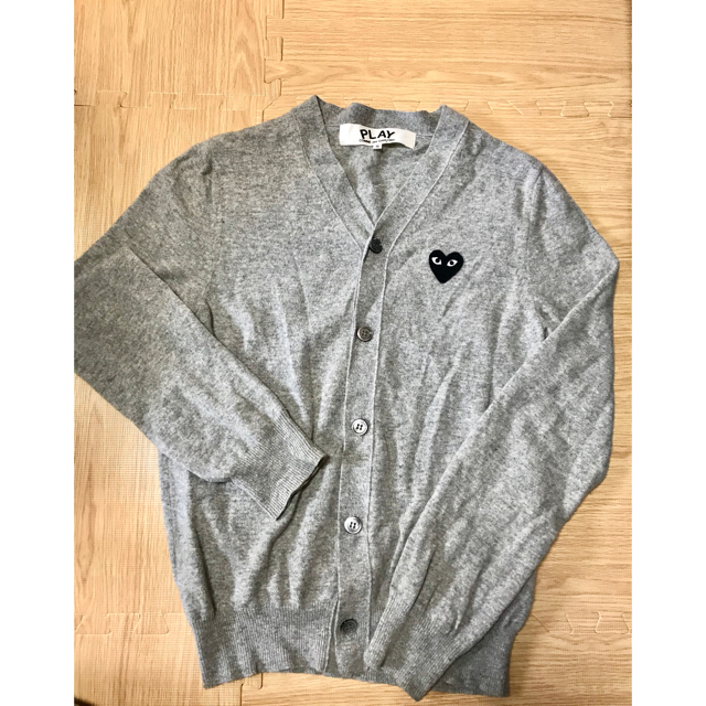 COMME des GARCONS - コム・デ・ギャルソン PLAY グレーカーディガンの
