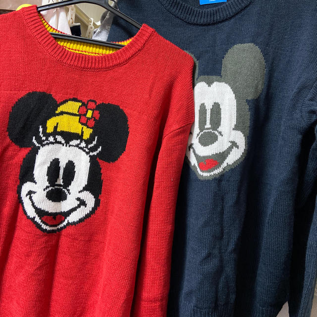 Disney - ミッキーMミニーLニットセットの通販 by Baikinn｜ディズニー