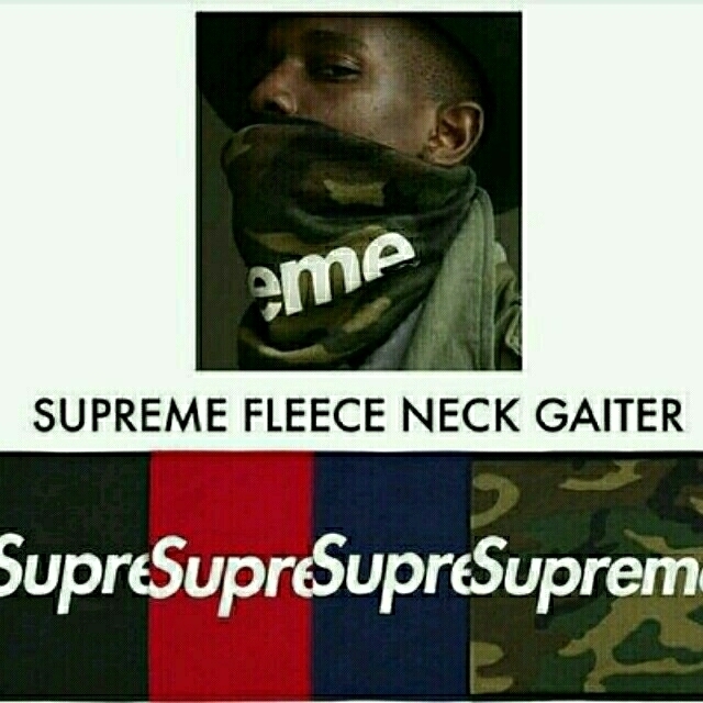Supreme - 新品半タグSupreme neckgaitor camo ネックウォーマー タグ