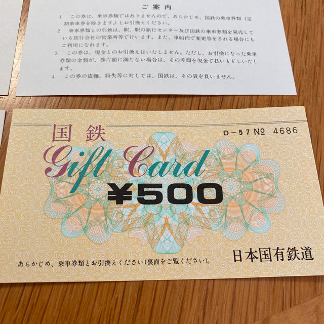 国鉄ギフトカードの通販 by ダイスケショップ｜ラクマ