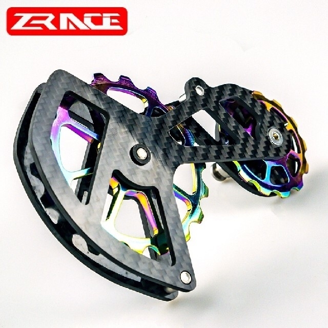 ☆11s虹色軽量チェーン＋セラミックビッグプーリー＋11s軽量スプロケ3