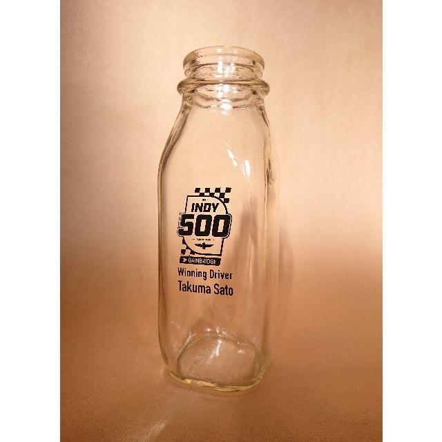 佐藤琢磨優勝記念 2020インディ500 ウィナーミルクボトル 牛乳瓶の通販