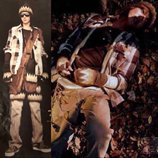 NUMBER (N)INE - 02aw ナンバーナイン ブロック チェックネルシャツ