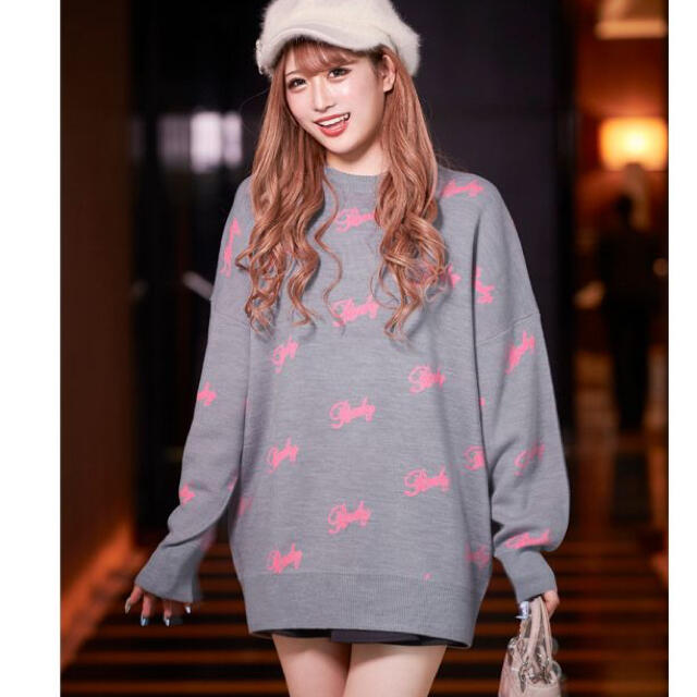 Rady - rady ニット トップス ロゴ グレー ピンク 新品 の通販 by