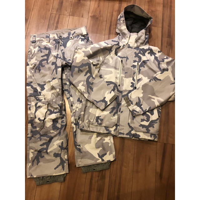 BURTON バートン 迷彩スキーウェア スノーボードウェア 160上下 楽天