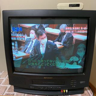 SHARP - シャープ テレビデオ ブラウン管テレビ 21型 地デジチューナー
