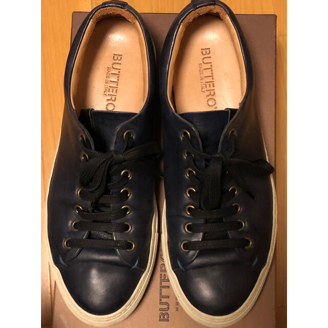 BUTTERO - buttero レザースニーカー 40 ネイビーの通販 by 露店