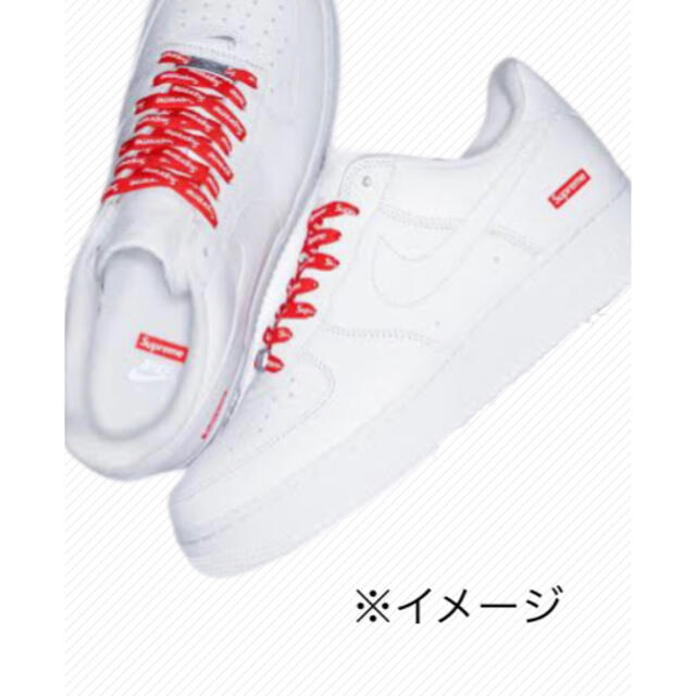 Supreme - Supreme シューレース 赤 レッド 靴紐 NIKE エアフォース1の