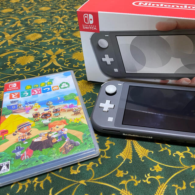 Nintendo Switch Liteグレー あつ森ソフトセットの通販 by り's shop
