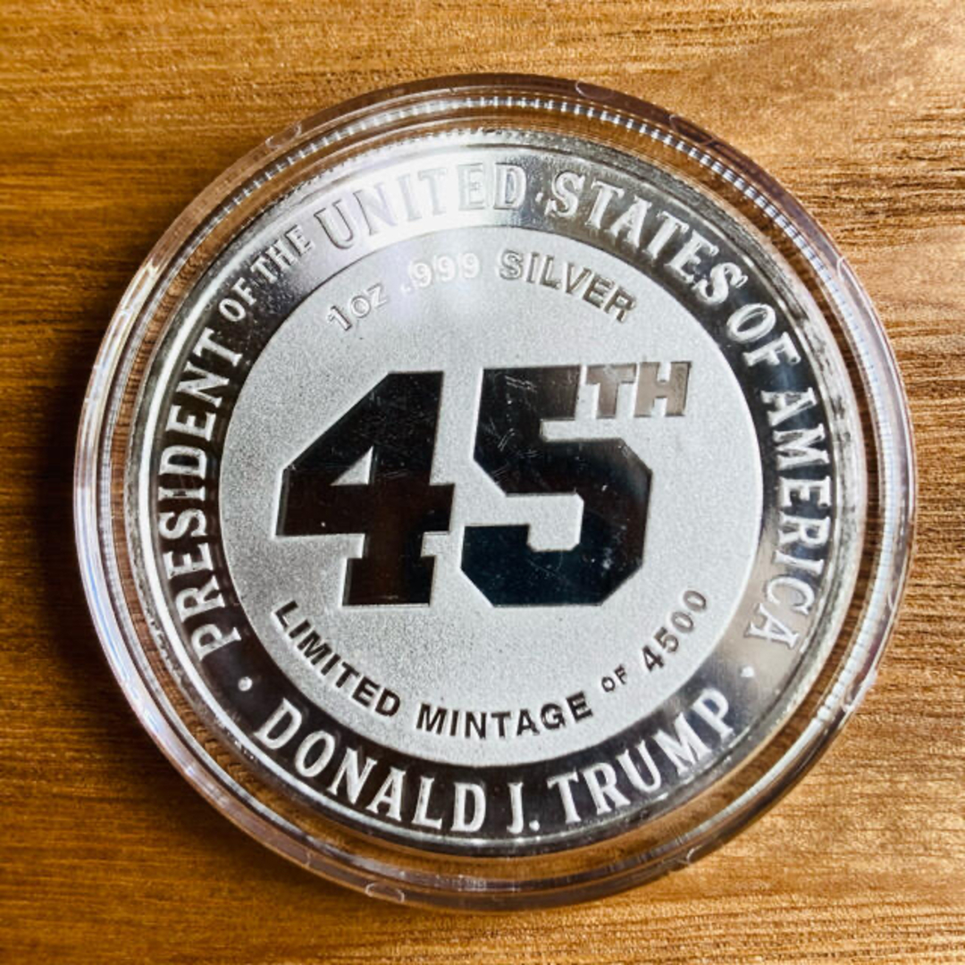 トランプ大統領 1オンス 銀貨 銃規制 銅貨セット