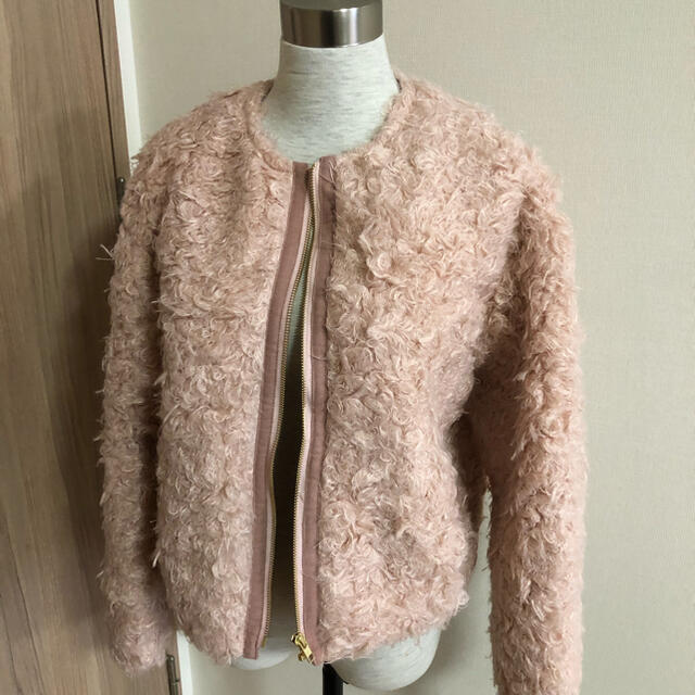 STRAWBERRY-FIELDS - ストロベリーフィールズ ボアのブルゾン プードル