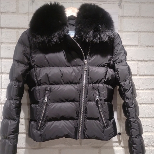 PRADA - 【最終値下げ】PRADA プラダ ライダースダウン ファーダウン