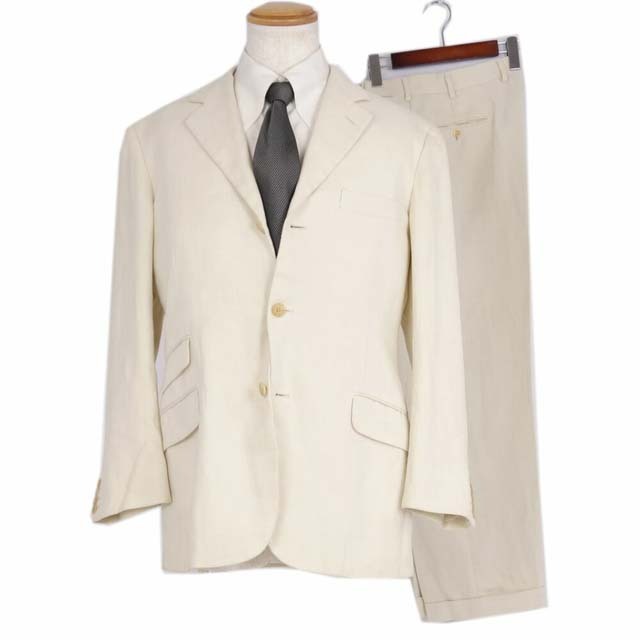 HERMES - エルメス セットアップ スーツ シングル リネン100