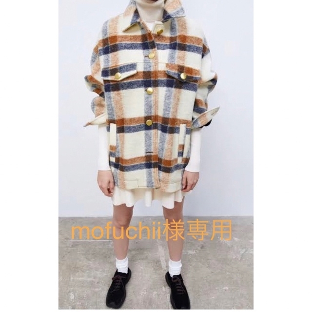 ZARA - 人気のZARA☆チェックウールジャケットの通販 by kinakoron