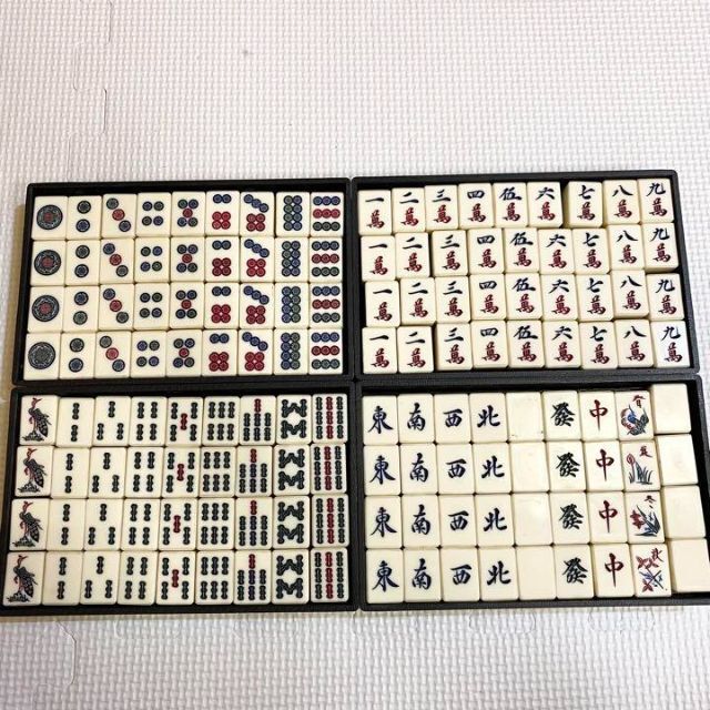 古物】麻雀 麻雀牌 骨牌 花牌 背竹牌 春夏秋冬の通販 by suzurog｜ラクマ