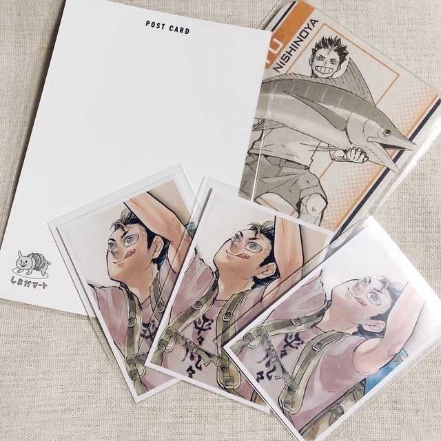 新品】ハイキュー!! 西谷夕 ポストカード アートコースター フォト