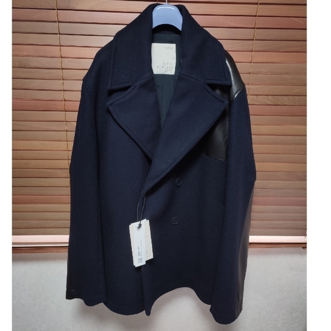 ZARA - Studio Nicholson Zara ピーコート レザーパッチ Mの通販 by