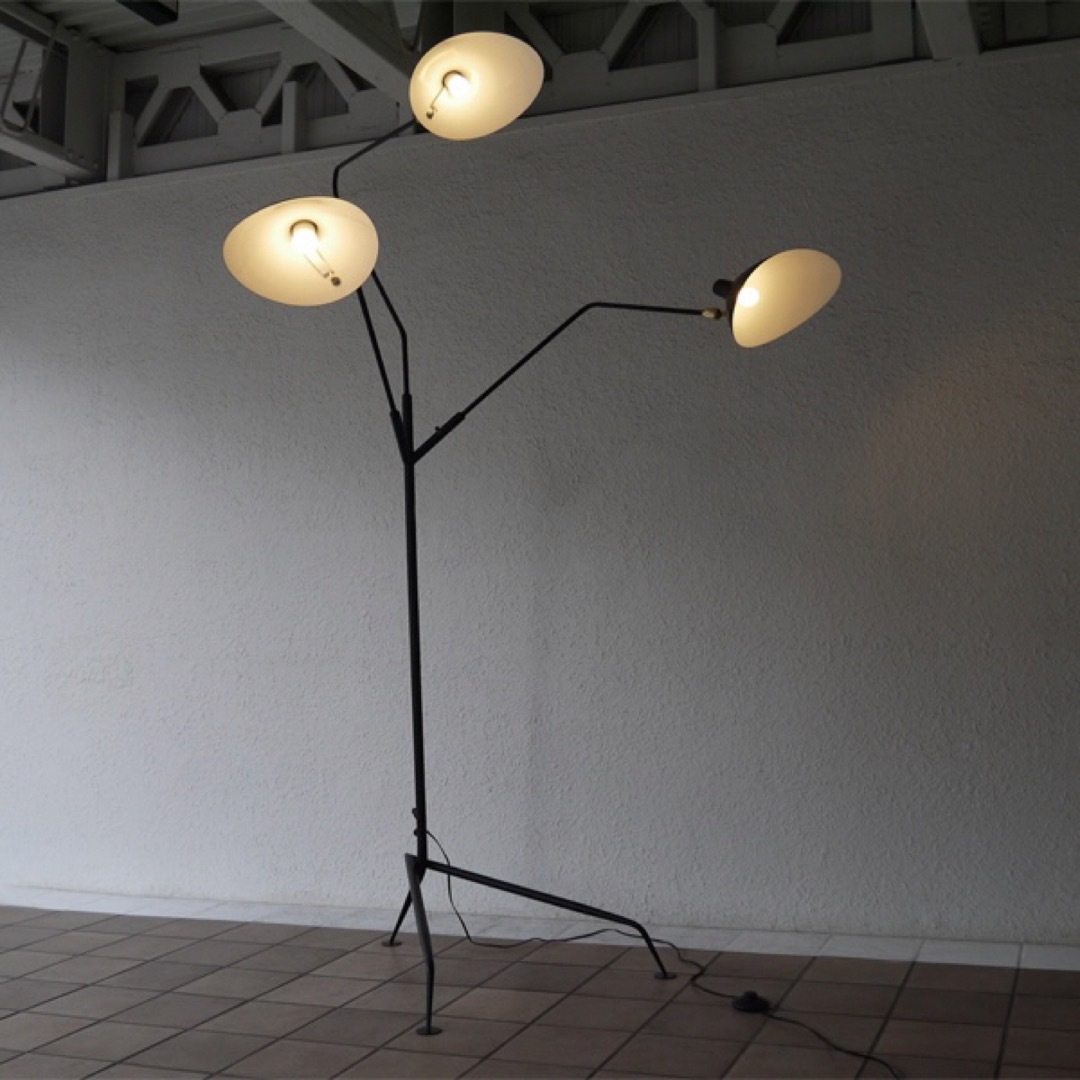 IDEE - セルジュムーユ Serge Mouille ◇3灯フロアランプ 新品の通販