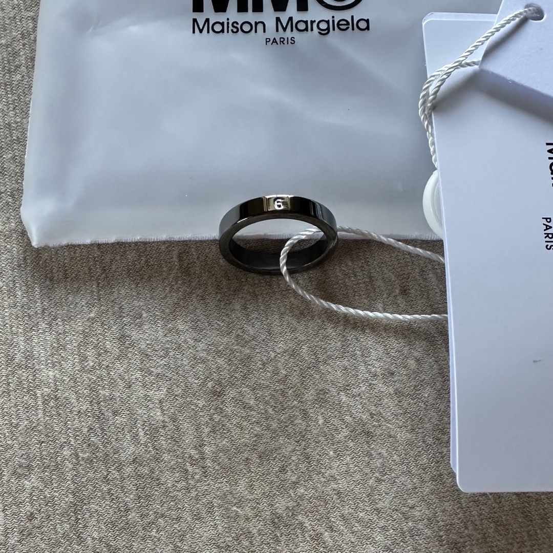 MM6 - 5新品 メゾン マルジェラ MM6 ナンバリング ロゴ リング ダーク