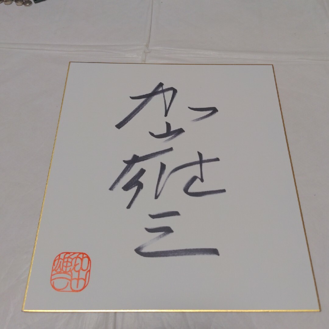 加山雄三 直筆 サイン 色紙/若大将 大追跡の通販 by ちいちい's shop