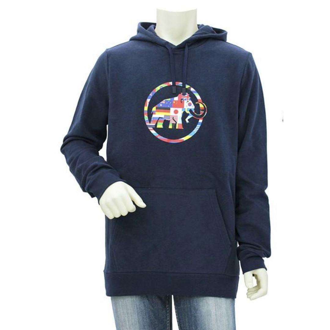 Mammut - XL ☆新品タグ付☆ マムート ビッグロゴ パーカー ネイビー