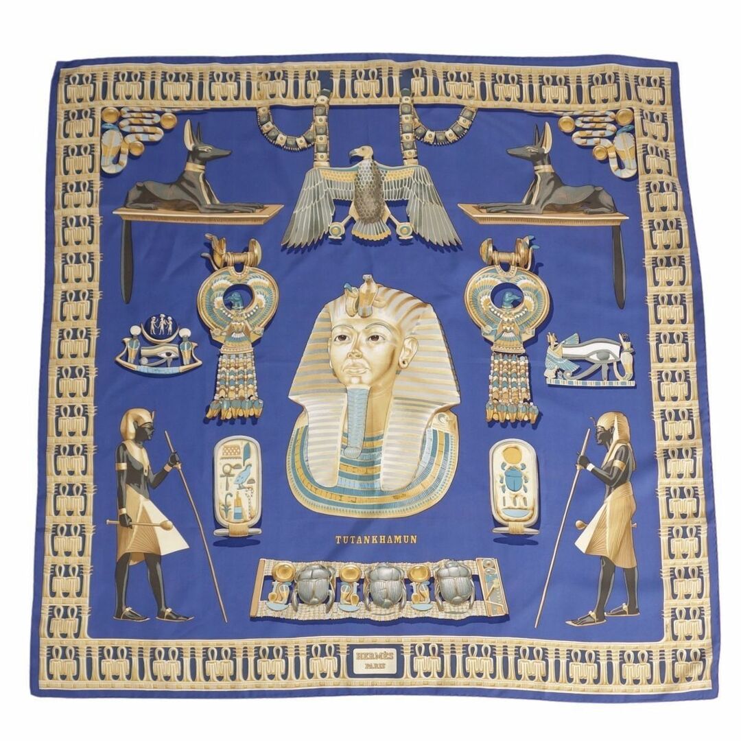 HERMES - 美品 エルメス HERMES スカーフ カレ90 TUTANKHAMUN