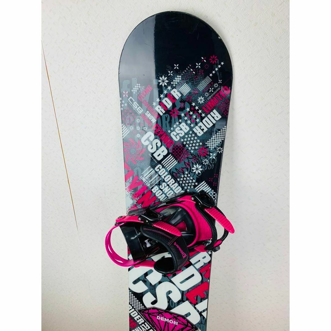 CSB 145cm スノーボード 板 キスマーク ビンディング セット スノボの