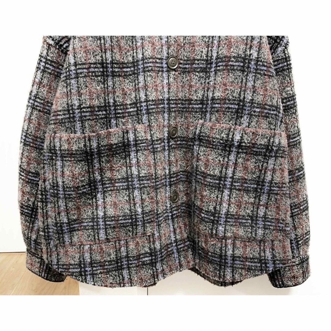 niko and - niko and  起毛チェックビッグポケットジャケットの