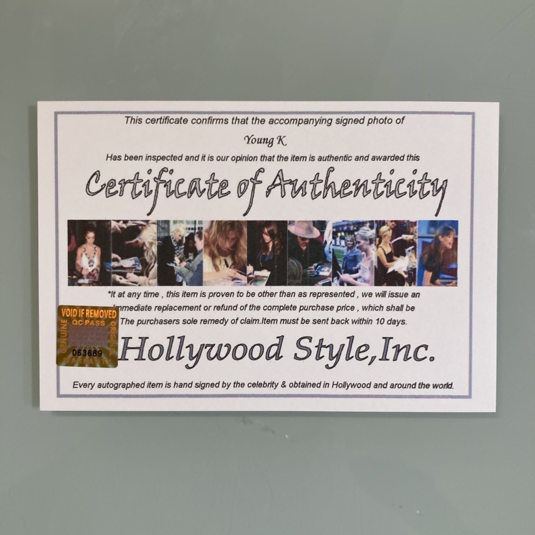 ヨンケイ直筆サイン入り2Lサイズ写真…Young K…DAY6…の通販 by モーラス
