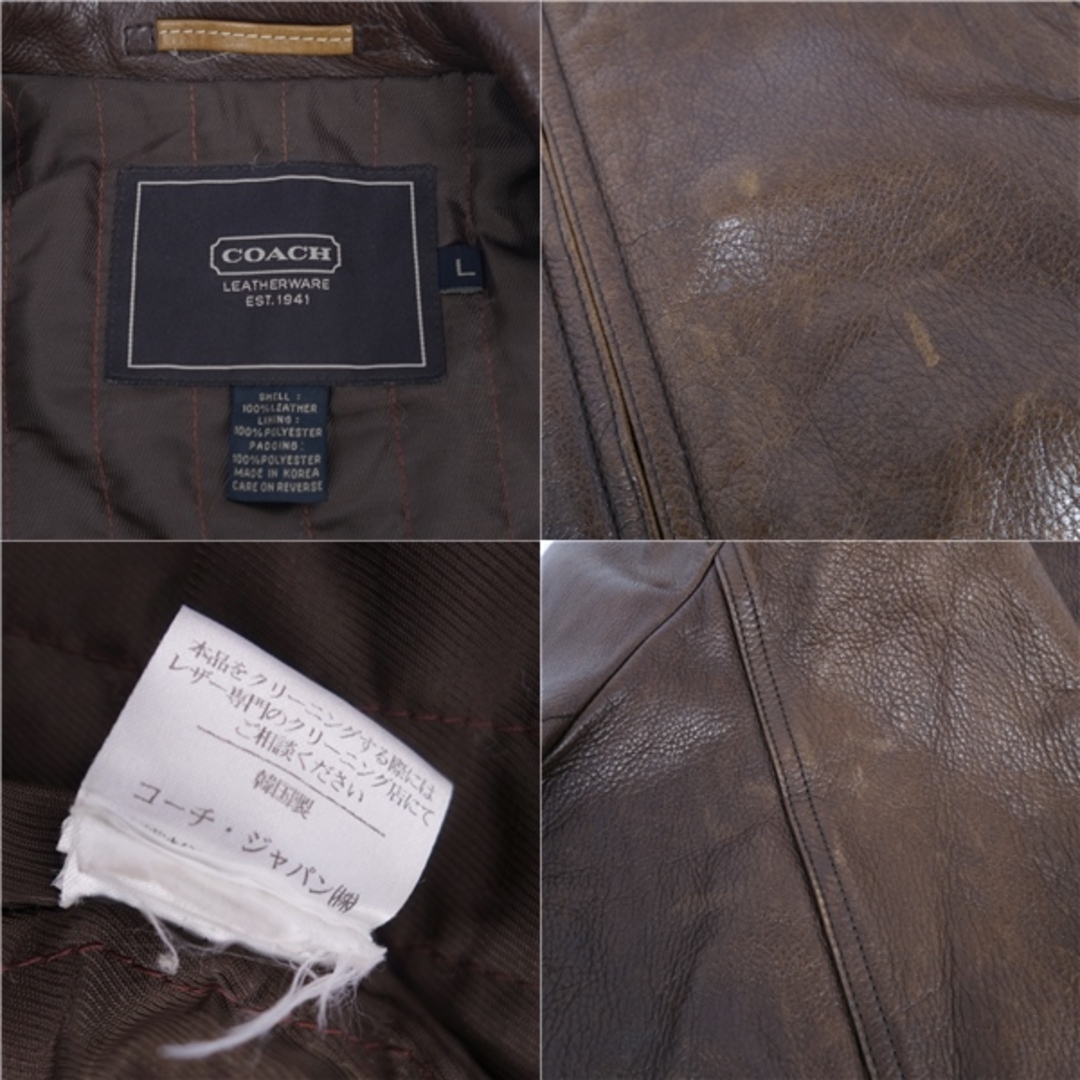 COACH - コーチ COACH ジャケット レザージャケット シングル