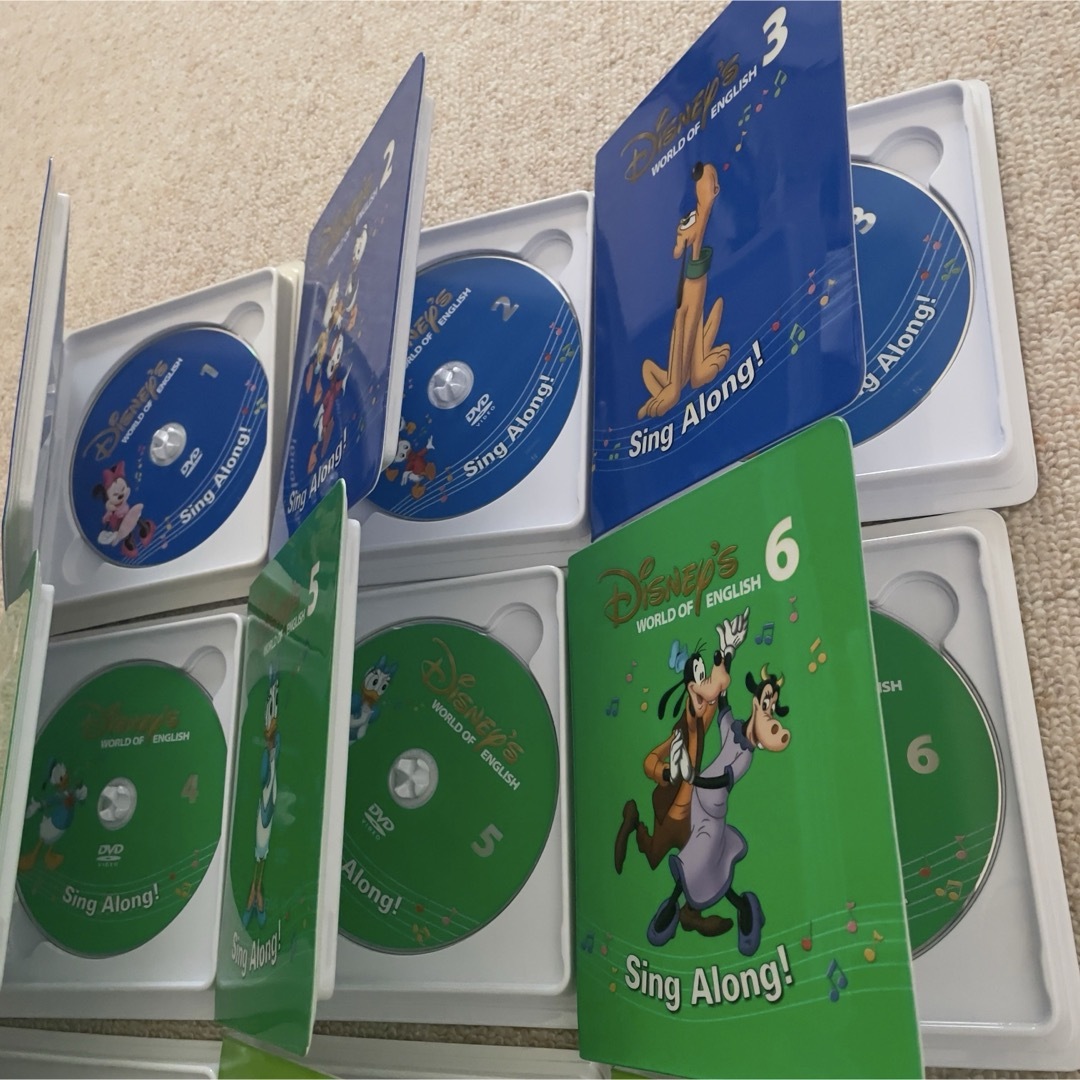 Disney - 新子役 DWE ディズニー英語システム シングアロング DVD 12枚