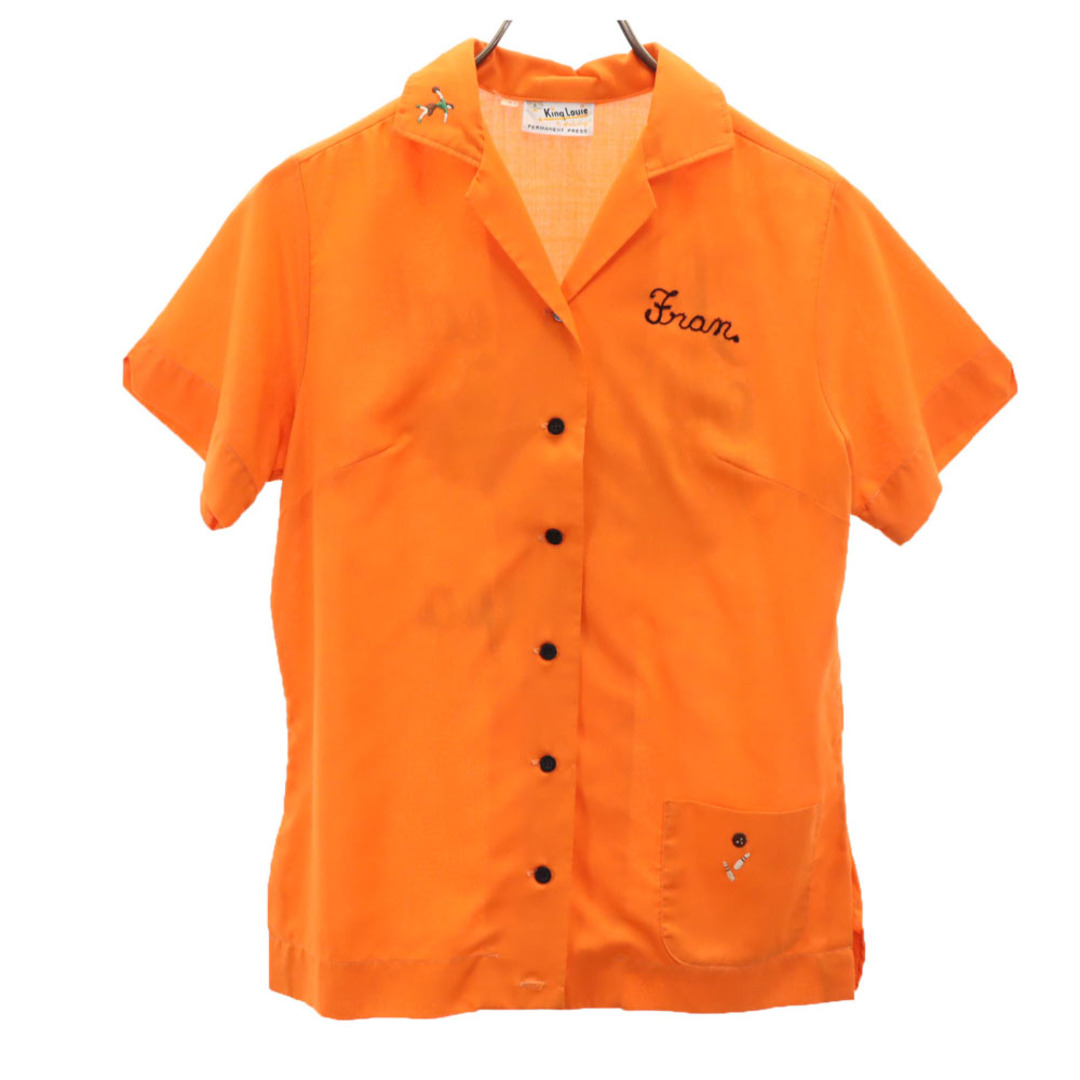 キングルイ 60s 刺繍タグ ヴィンテージ バック刺繍 半袖 オープン