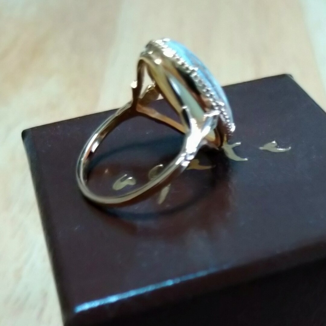 agete - 週末お値下げ agete アガット 白蝶貝 K10 リングの通販 by