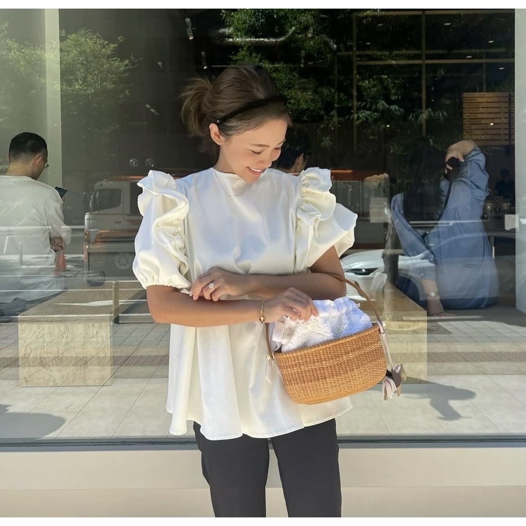 ロージーモンスター rosymonster トリプルフリルブラウス ホワイト