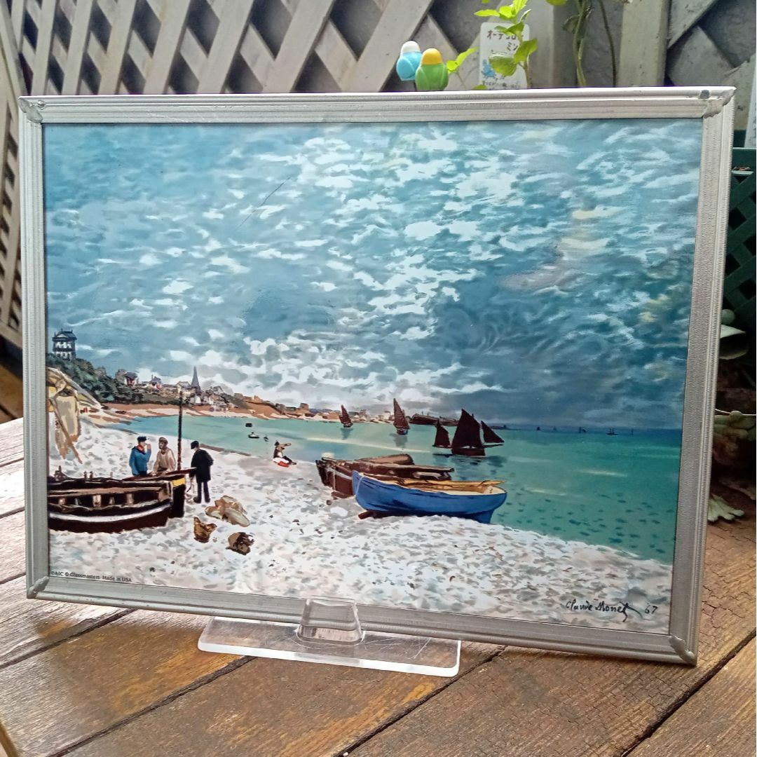 モネ ステンドグラス サン＝タドレスの海岸 1867 グラスマスターズ社