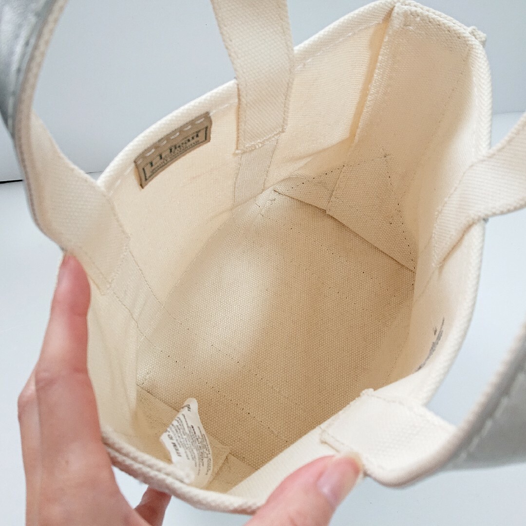 L.L.Bean - L.L.Bean エルエルビーン トートバッグ シルバー レザー