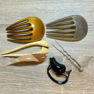 コレットマルーフ天然石ポニーとヘアピンのセット